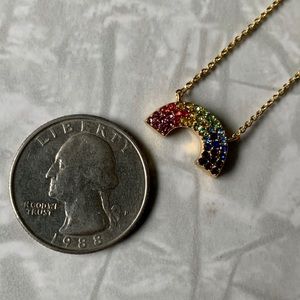 BaubleBar Jewelry - BaubleBar Delicate Rainbow Pride Necklace BaubleBar Jewelry - BaubleBar Delicate Rainbow Pride Necklace